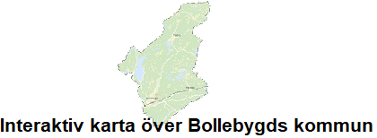 Bild som visar karta över Bollebygds kommun. 